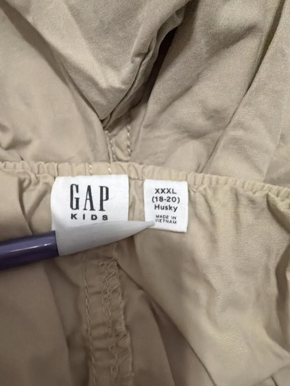 GAP Kids Pull on Twill Boys Beige Shorts XXXL Husky